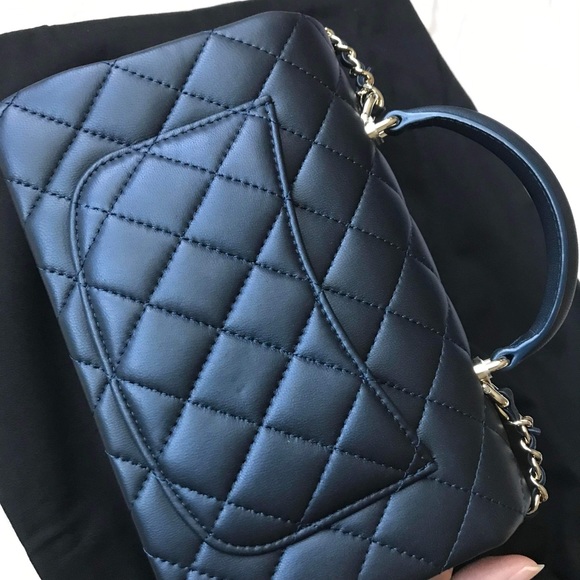 Chanel Iridescent Mini Top Handle Bag BTW Posh takes 20%! Price pretty FIRM - Picture 7 of 10